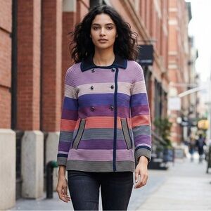 Marc by Marc Jacobs Striped Knit Jacket Blazer XS